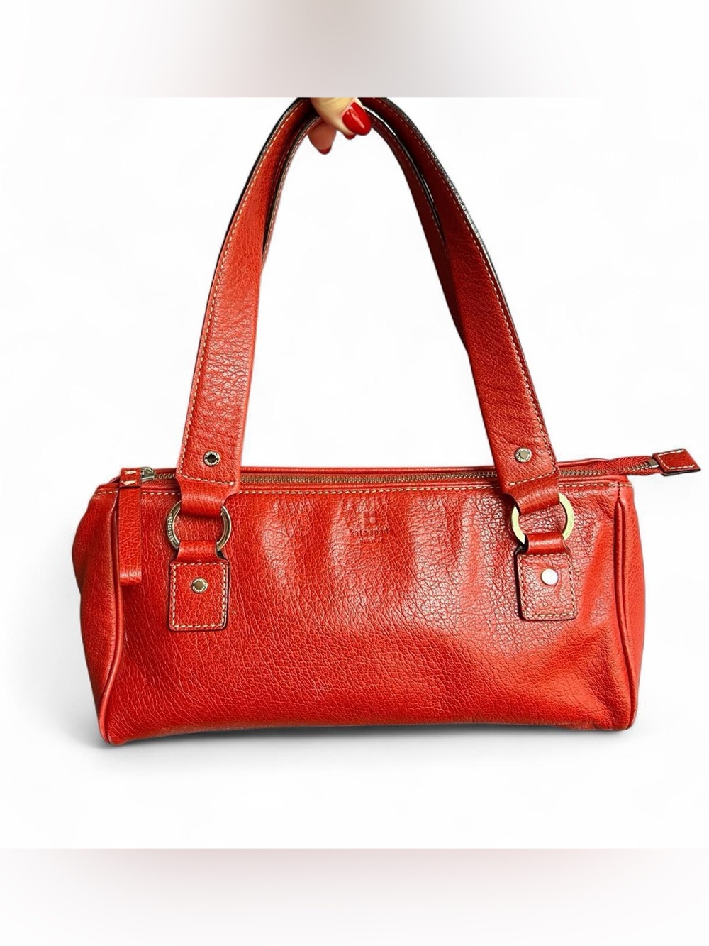 Kate Spade Red Leather Satchel Bag